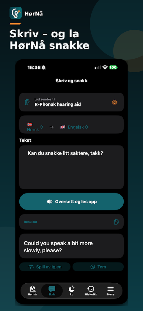 HørNå skriv og snakk